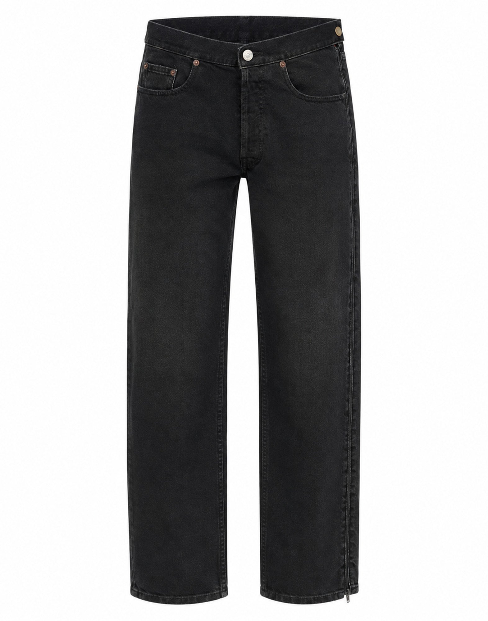 MM6 MAISON MARGIELA Jeans in Denim Nero con Zip