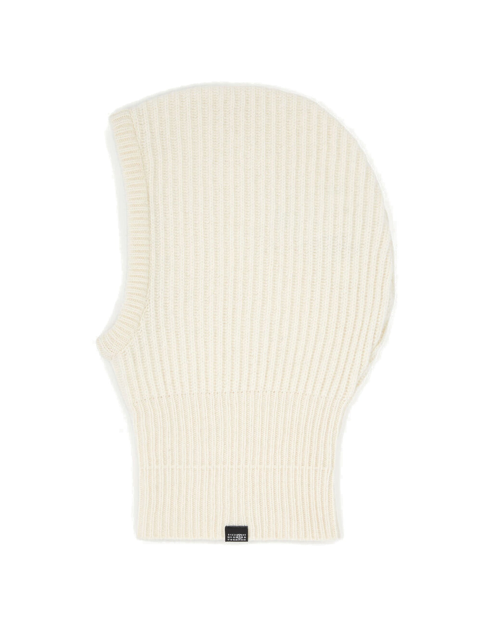 MM6 MAISON MARGIELA Passamontagna in Maglia Avorio