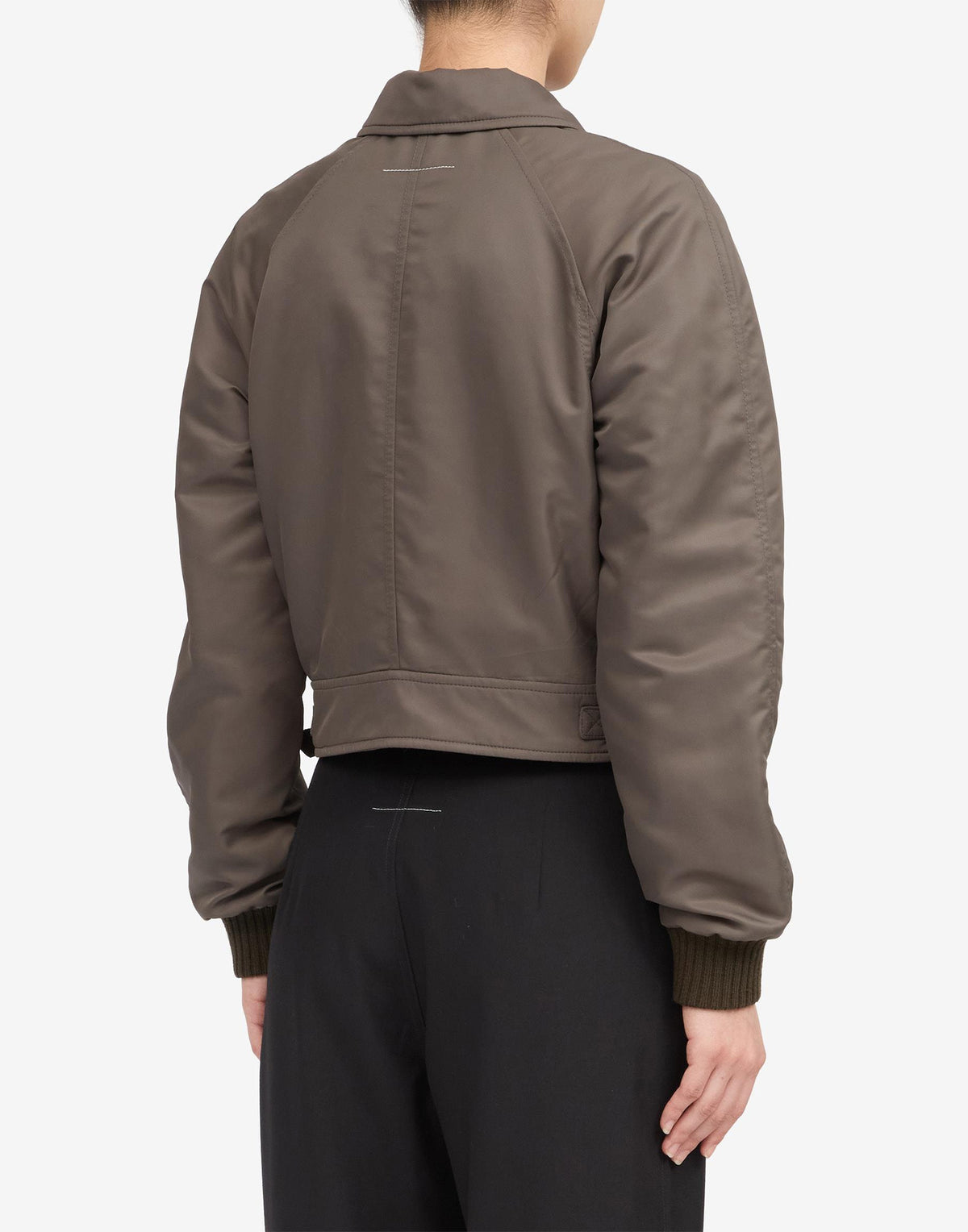 MM6 MAISON MARGIELA Giacca Imbottita in Nylon Gasolina Grey