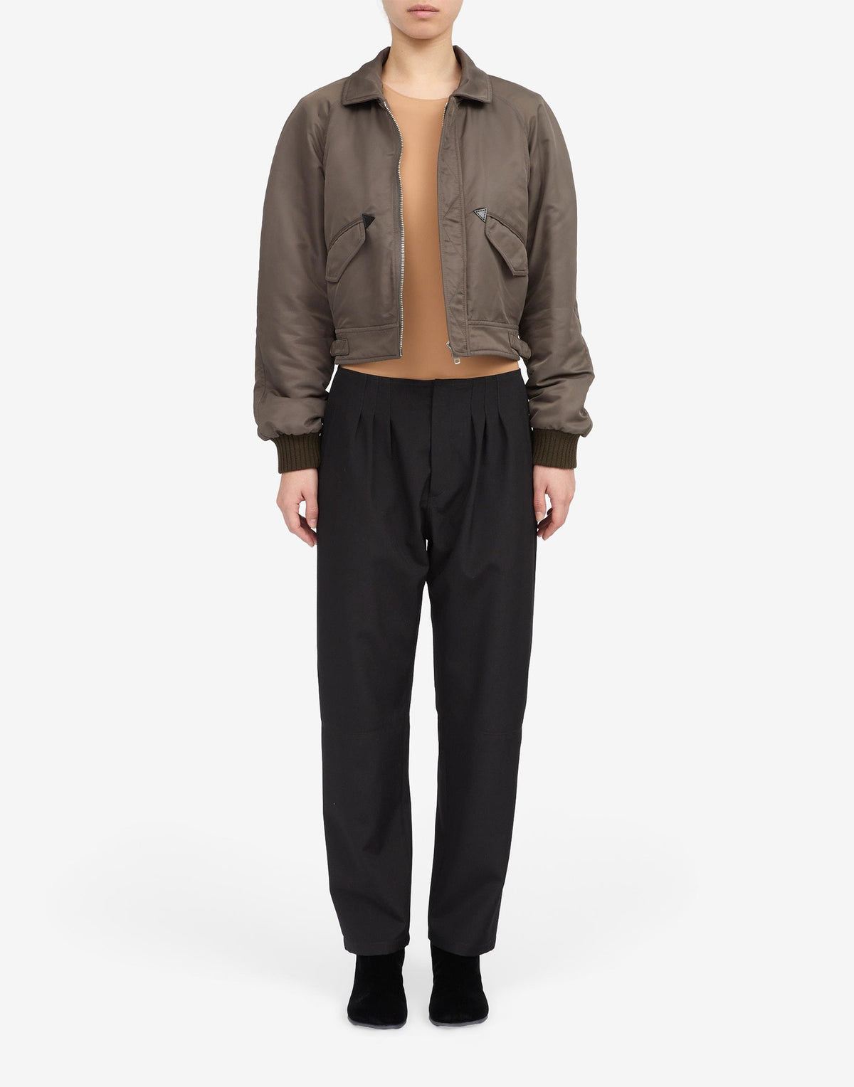 MM6 MAISON MARGIELA Giacca Imbottita in Nylon Gasolina Grey