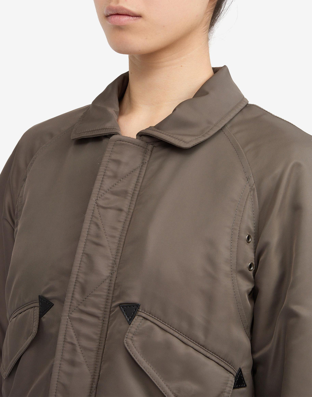 MM6 MAISON MARGIELA Giacca Imbottita in Nylon Gasolina Grey