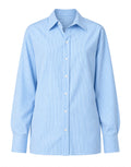 MM6 MAISON MARGIELA Camicia a Righe Azzurre con Apertura Posteriore