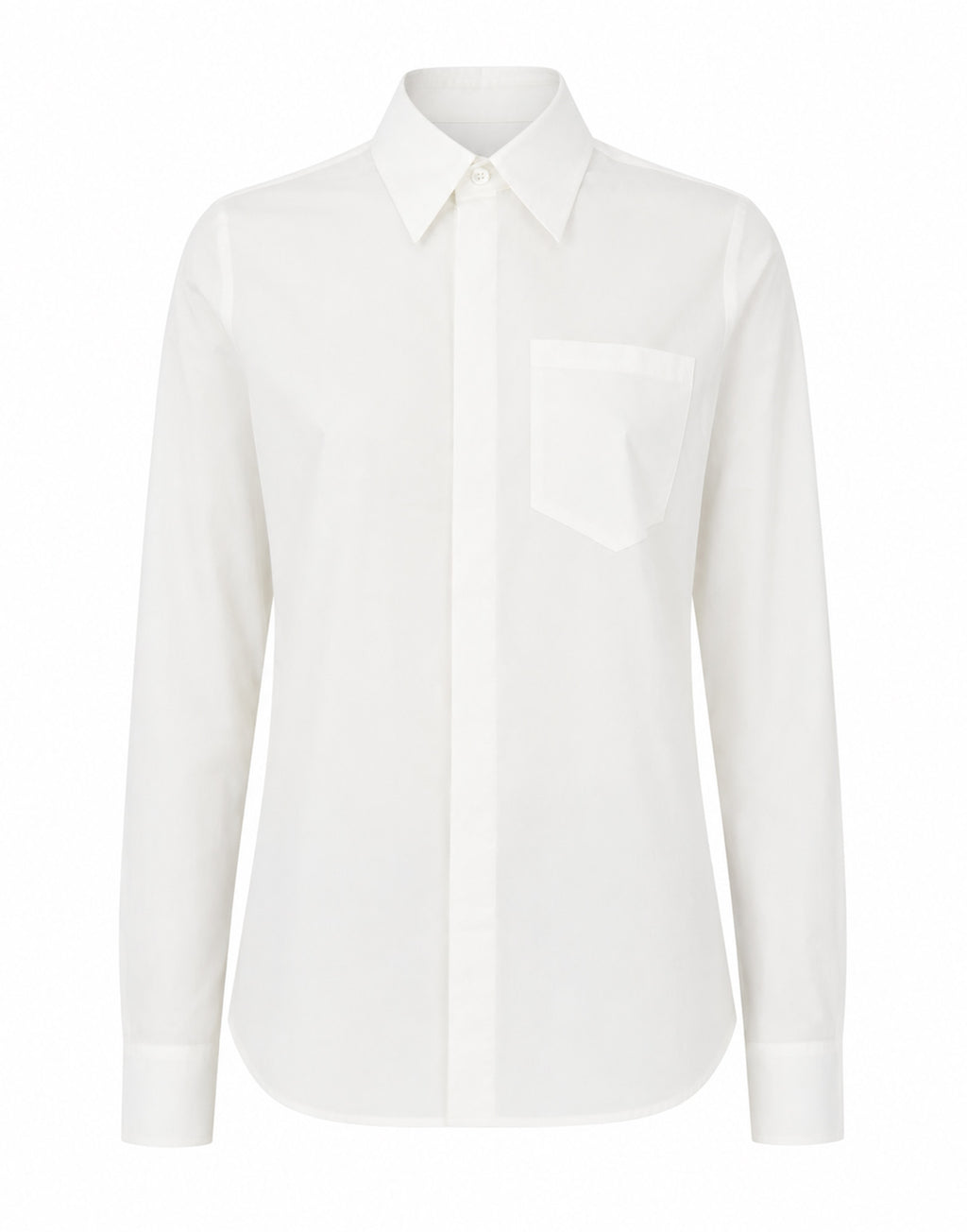MM6 MAISON MARGIELA Camicia in Popeline con Tasca Off White