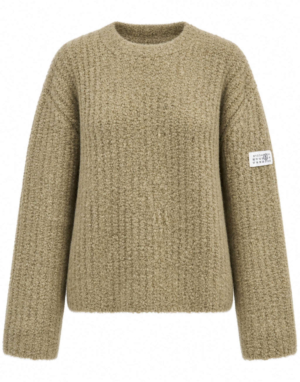 MM6 MAISON MARGIELA Maglione Girocollo Bouclé Verde