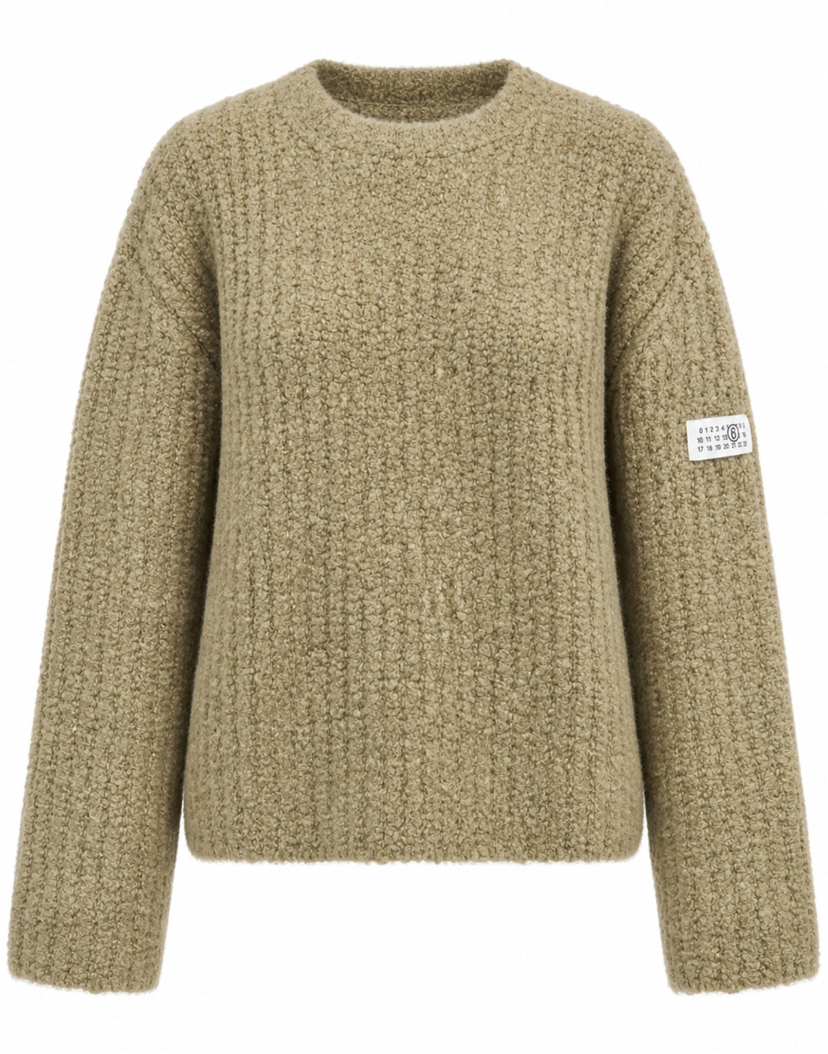 MM6 MAISON MARGIELA Maglione Girocollo Bouclé Verde