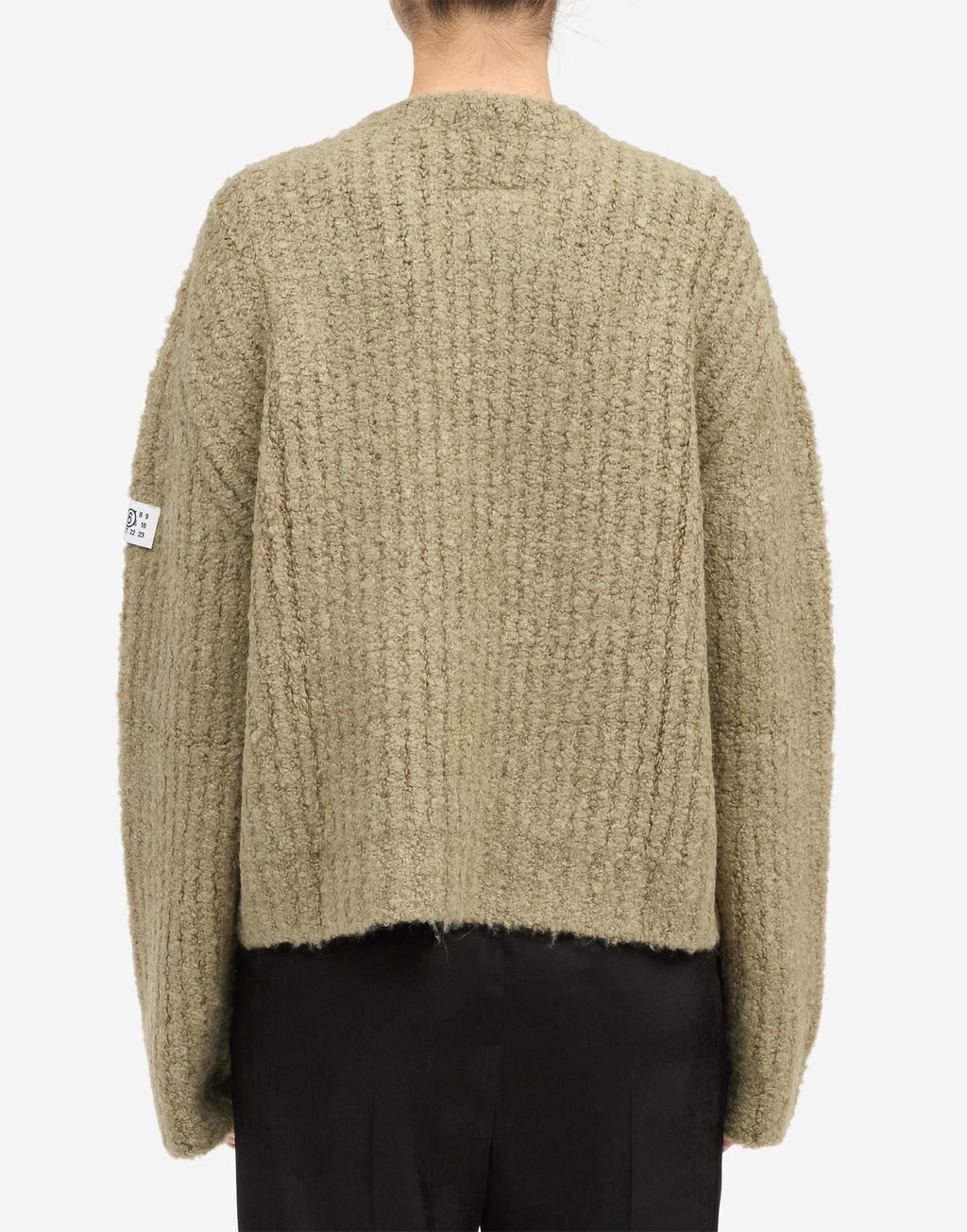 MM6 MAISON MARGIELA Maglione Girocollo Bouclé Verde