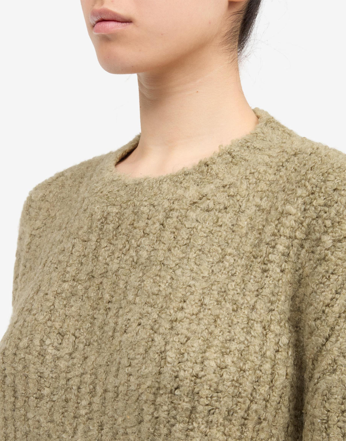 MM6 MAISON MARGIELA Maglione Girocollo Bouclé Verde