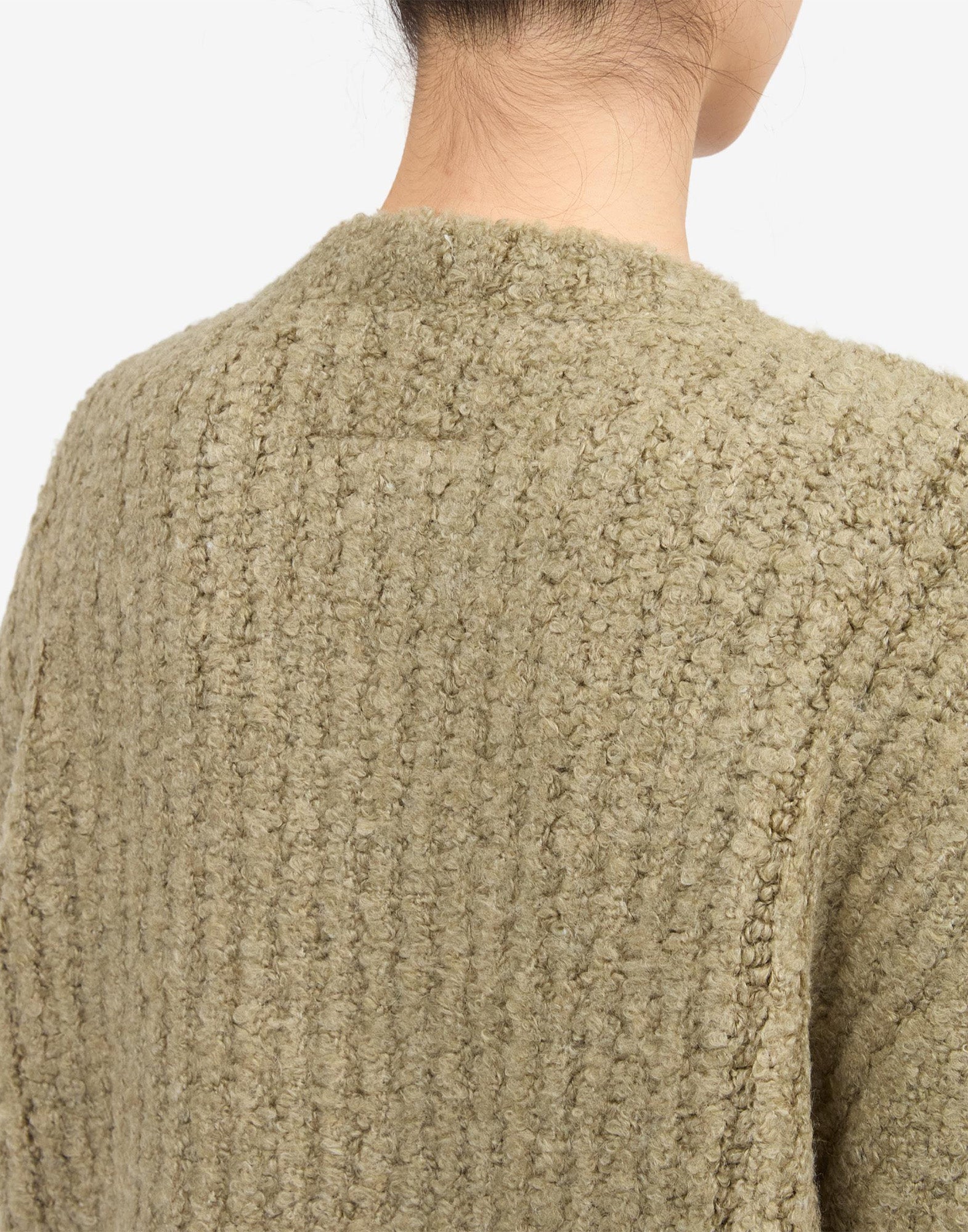 MM6 MAISON MARGIELA Maglione Girocollo Bouclé Verde