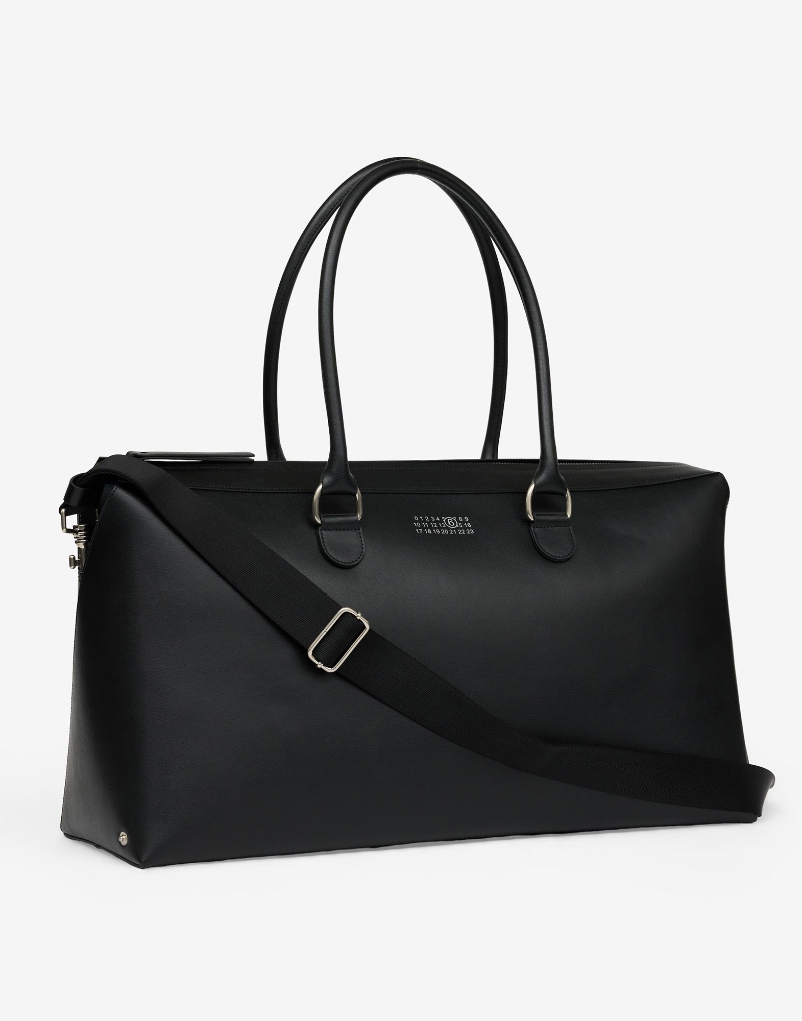 MM6 MAISON MARGIELA Borsa Weekender in Pelle Nera