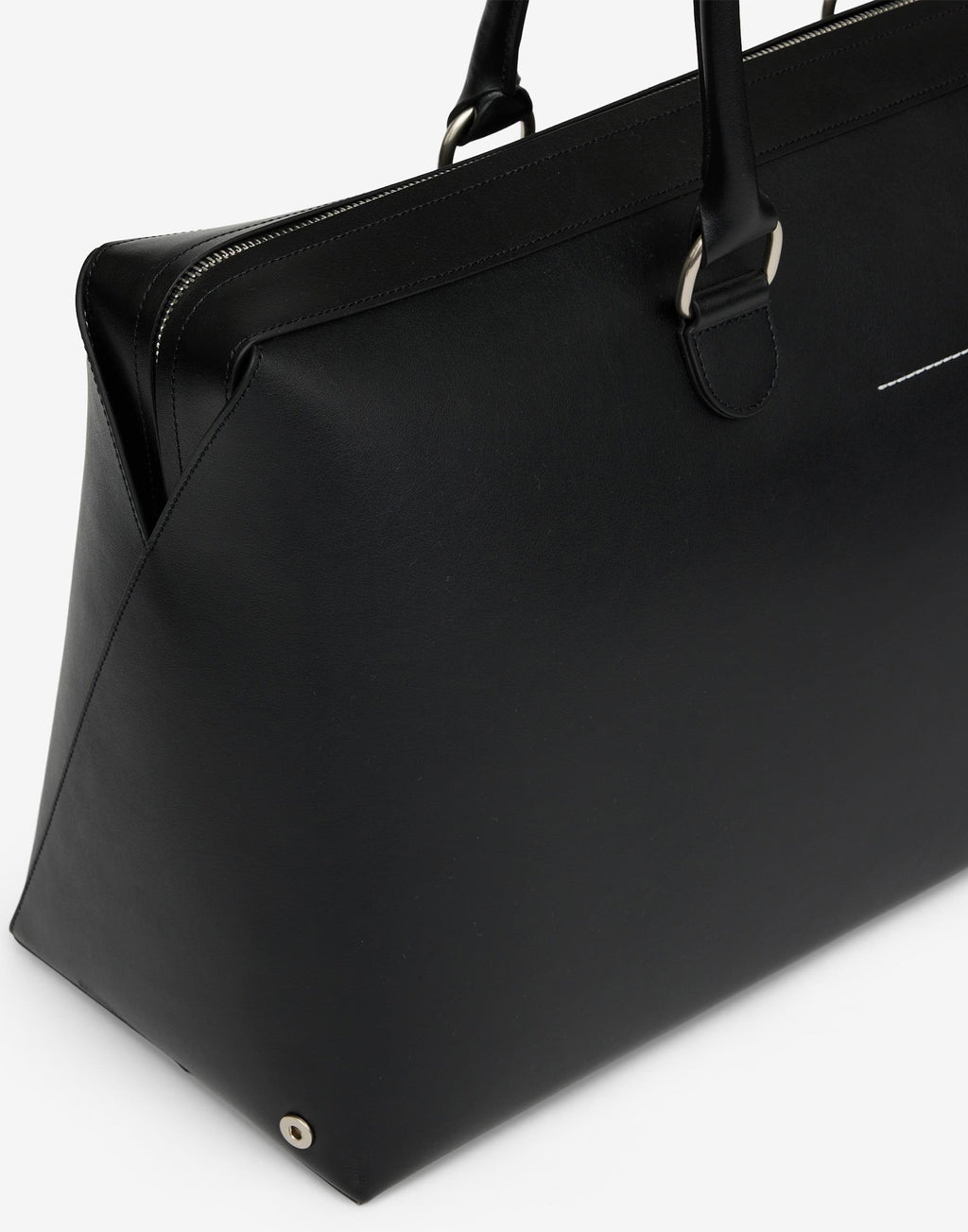 MM6 MAISON MARGIELA Borsa Weekender in Pelle Nera
