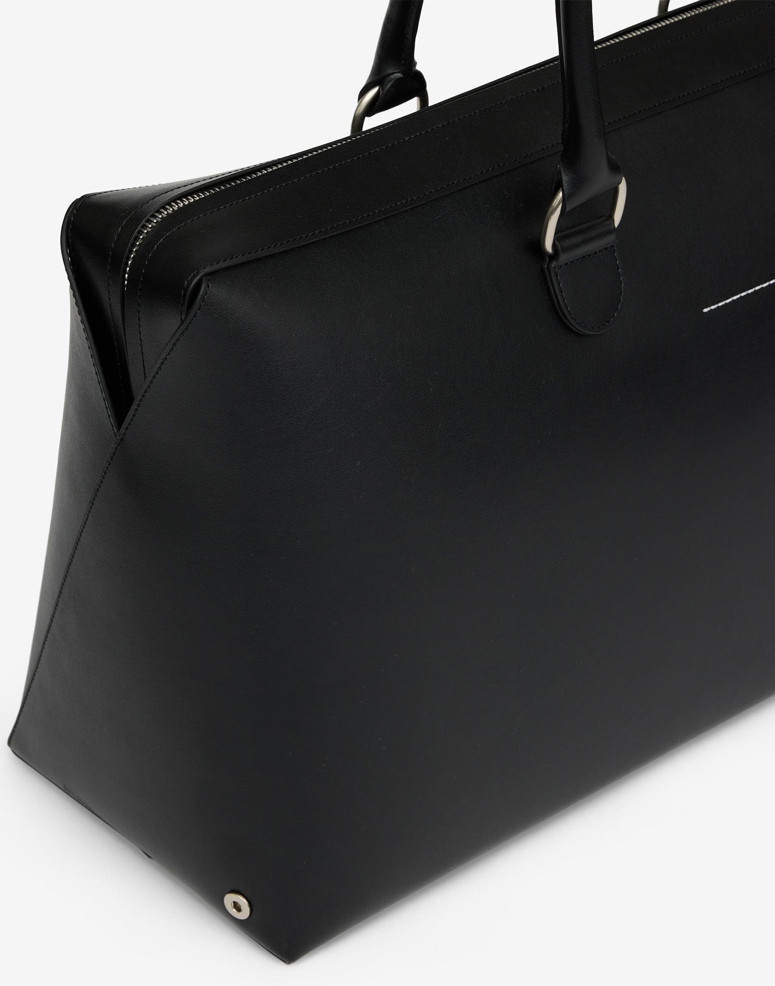 MM6 MAISON MARGIELA Borsa Weekender in Pelle Nera