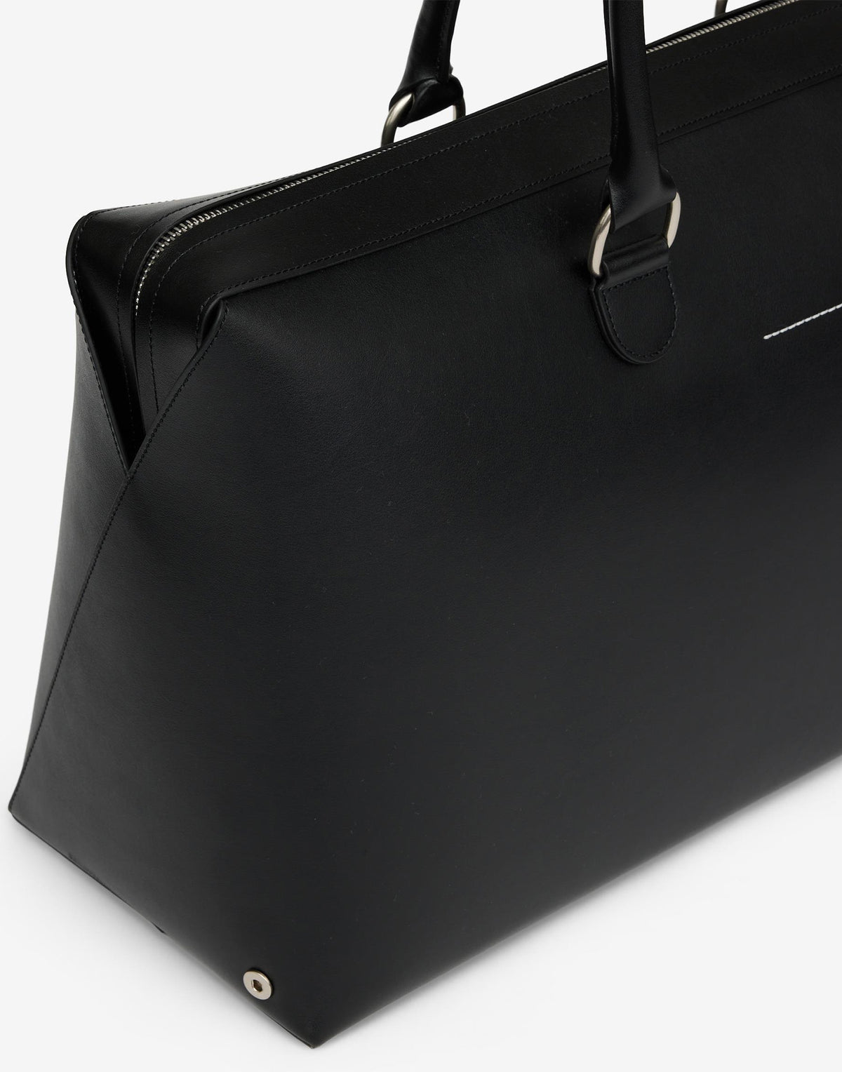 MM6 MAISON MARGIELA Borsa Weekender in Pelle Nera