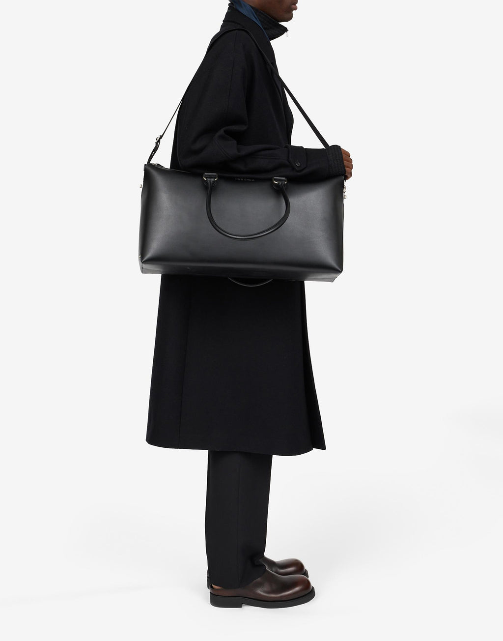 MM6 MAISON MARGIELA Borsa Weekender in Pelle Nera