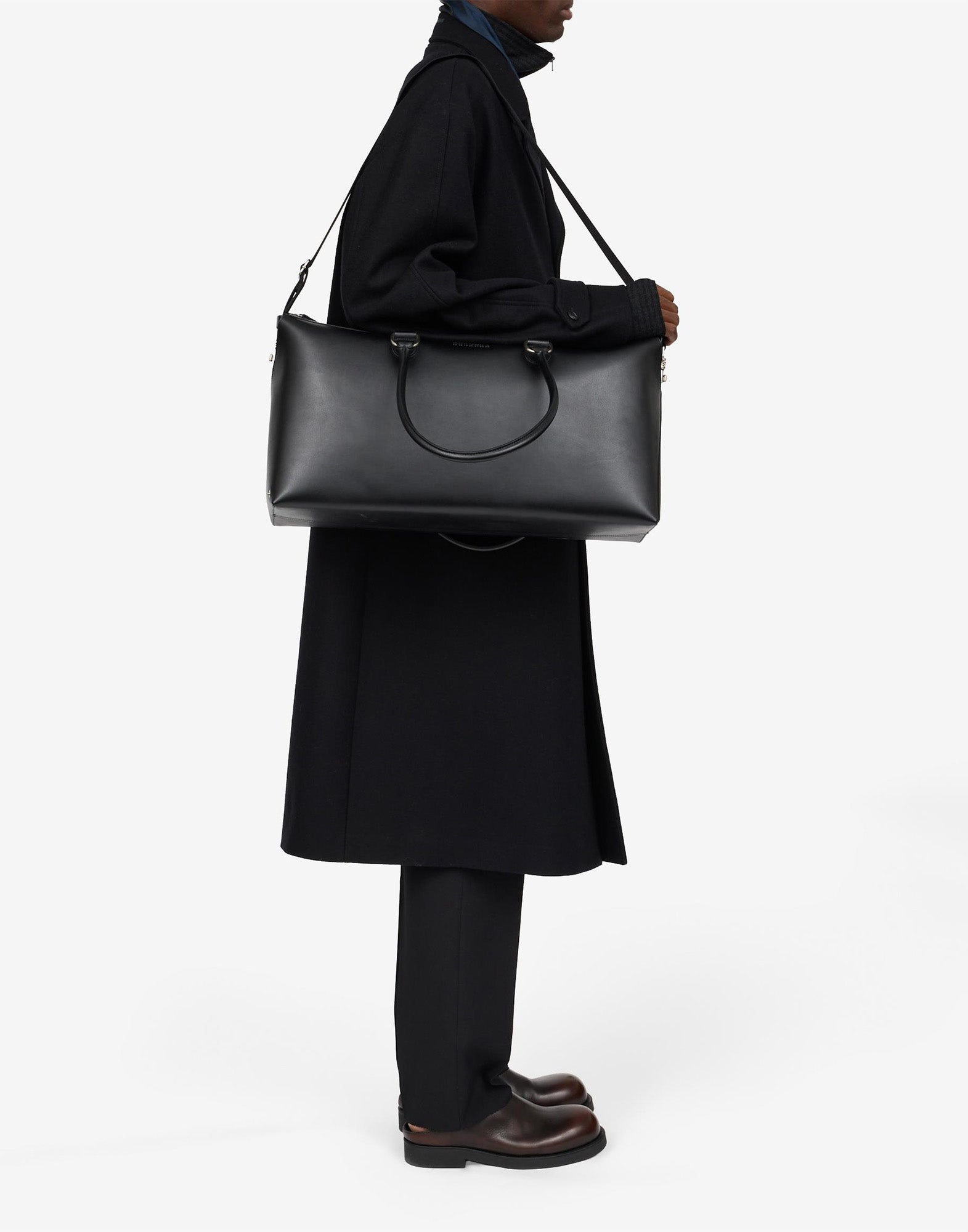 MM6 MAISON MARGIELA Borsa Weekender in Pelle Nera