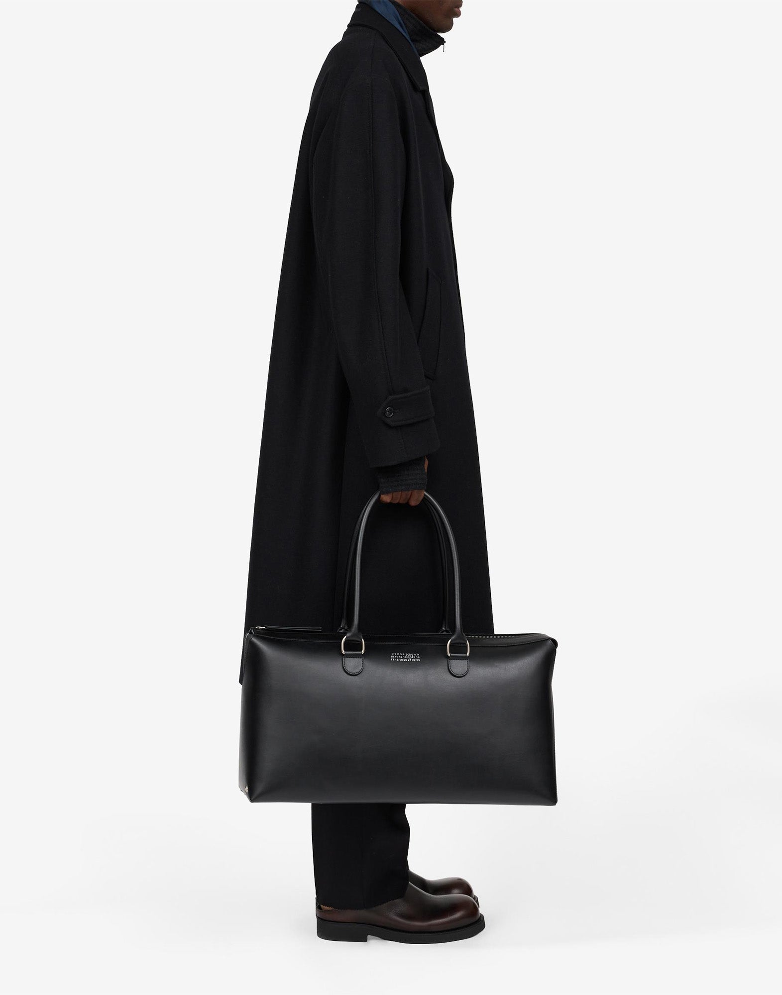 MM6 MAISON MARGIELA Borsa Weekender in Pelle Nera
