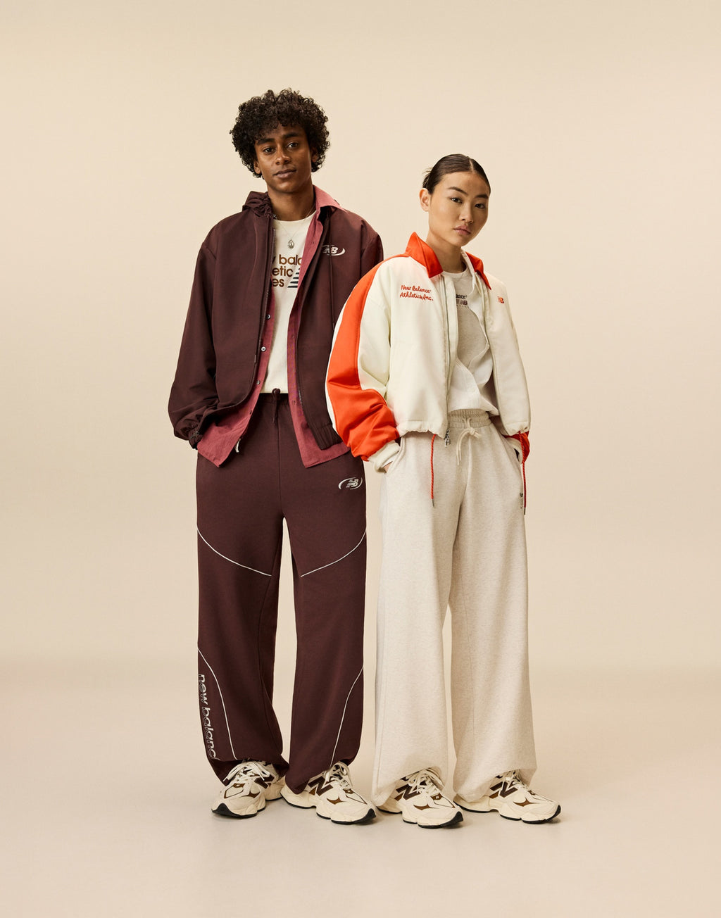 NEW BALANCE Sneakers 9060 Bianco e Marrone