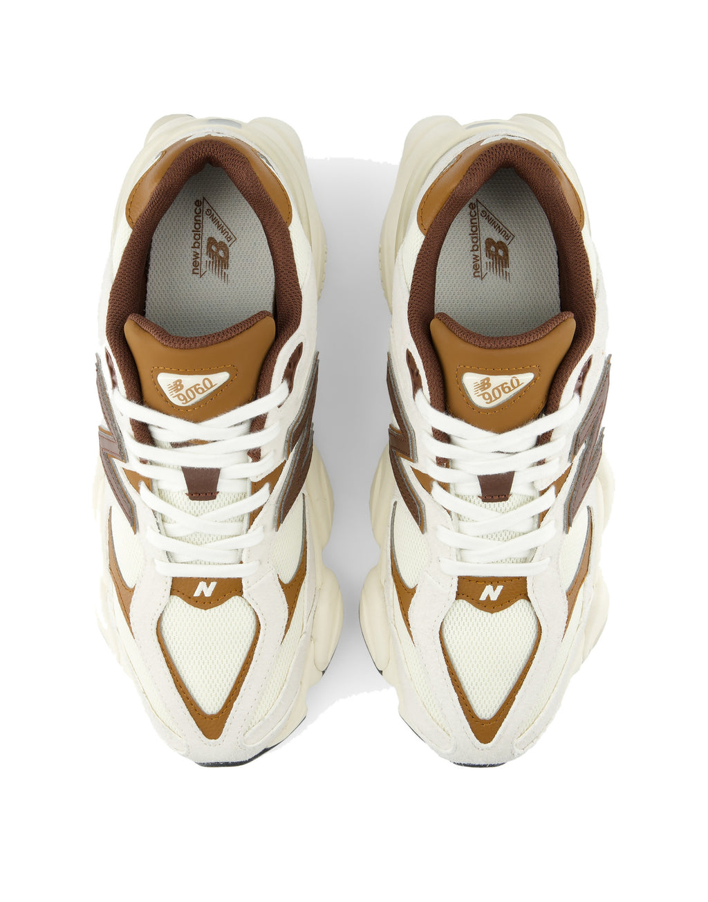 NEW BALANCE Sneakers 9060 Bianco e Marrone