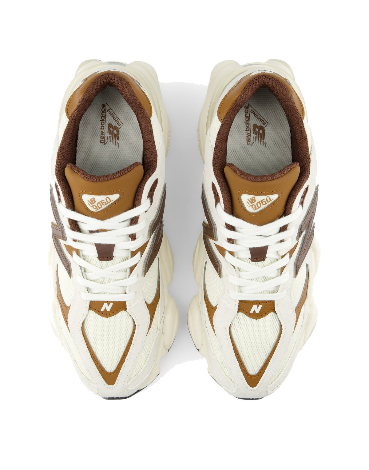 NEW BALANCE Sneakers 9060 Bianco e Marrone