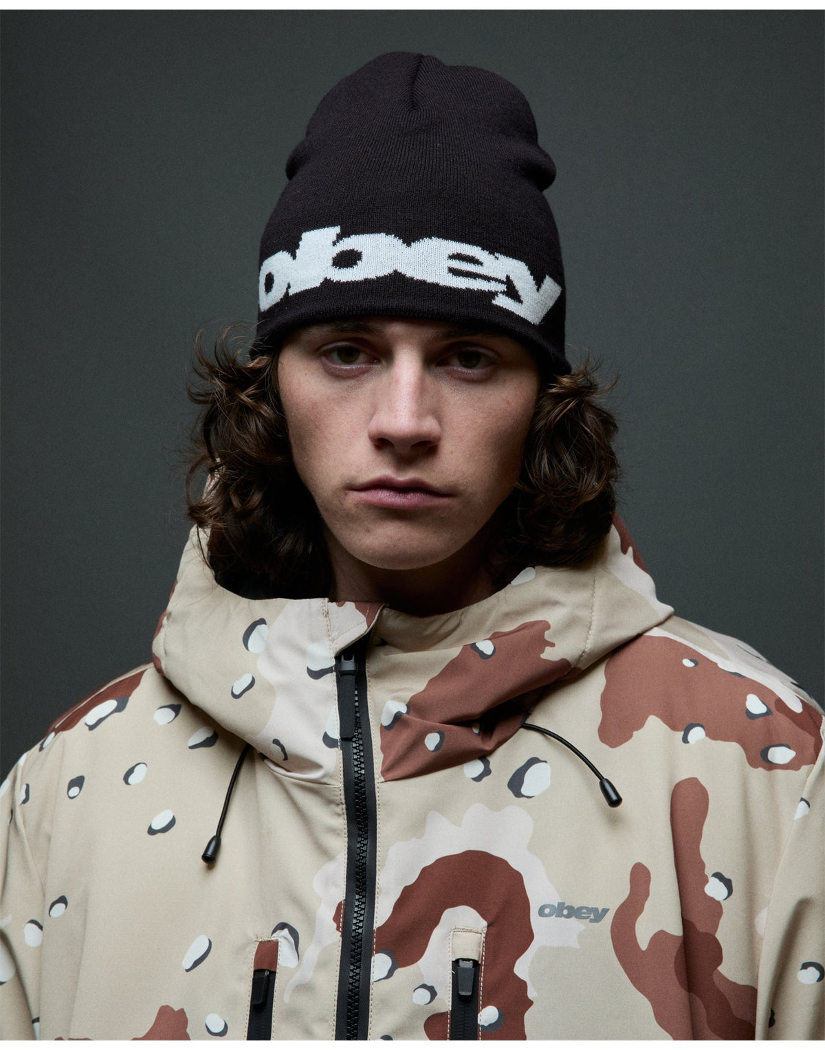 OBEY Berretto Delta Black