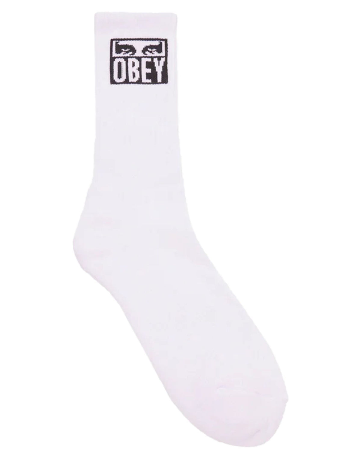 OBEY Calzini Eyes Icon a Costine Bianco