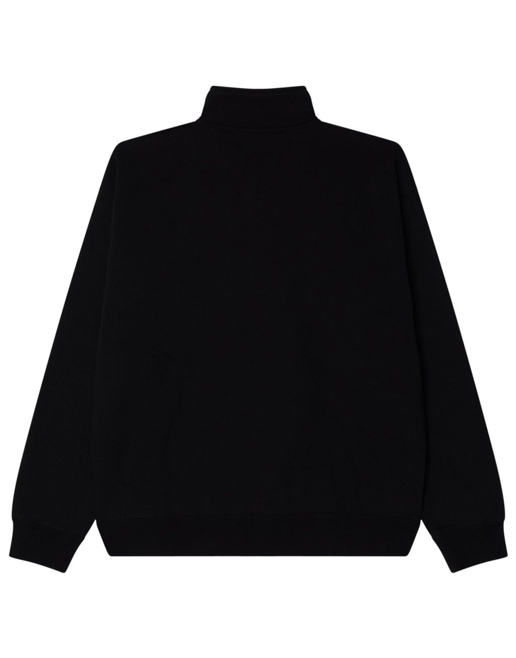 OBEY Felpa Established Works Bold con Mezza Zip Nero