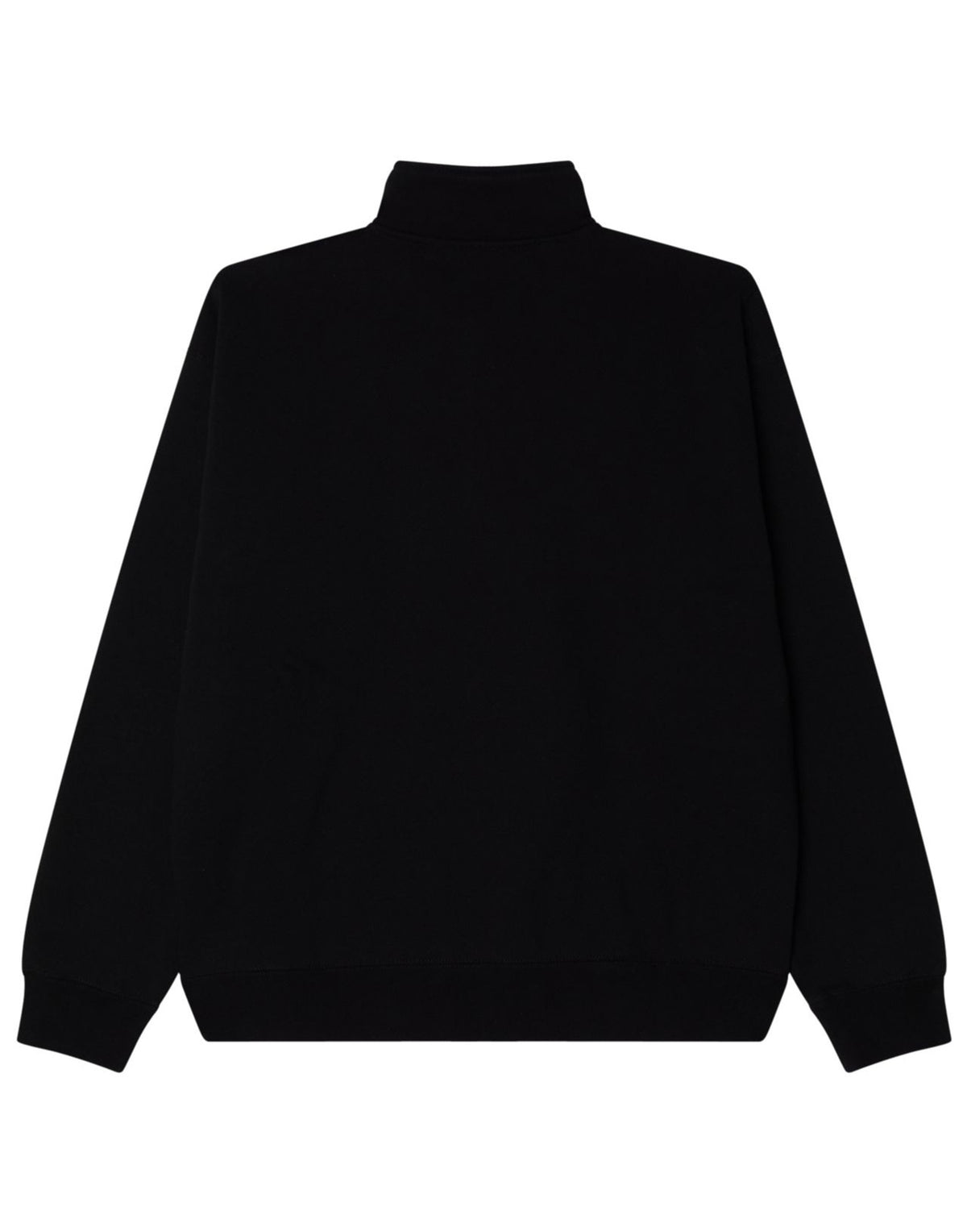 OBEY Felpa Established Works Bold con Mezza Zip Nero