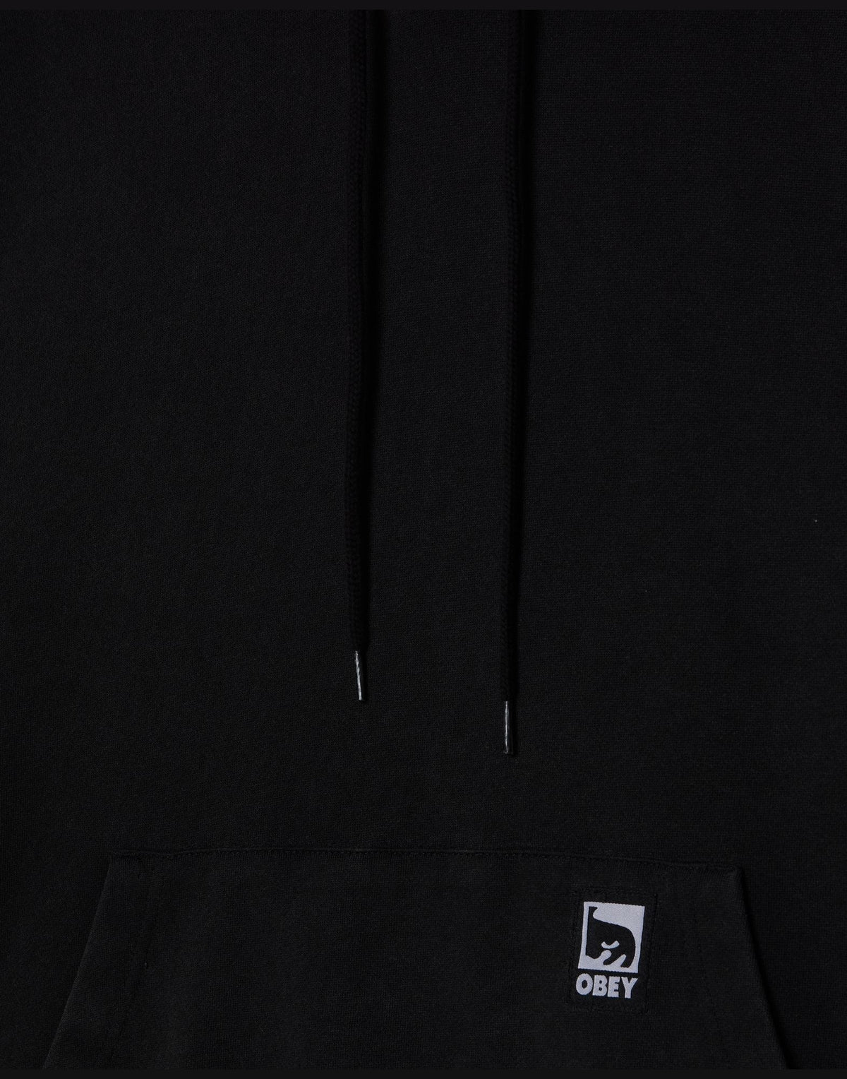OBEY Felpa Post con Cappuccio Dusty Black Limo