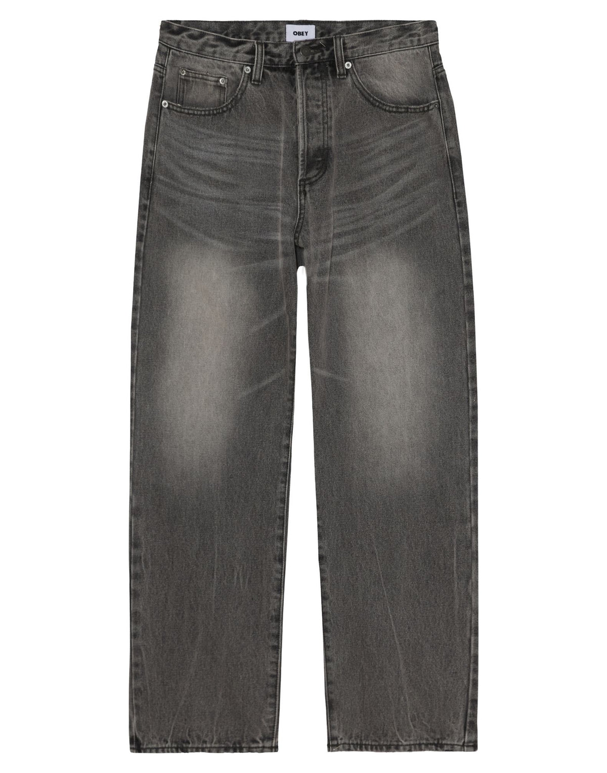 OBEY Jeans Boxcar Cinque Tasche Archive Grey