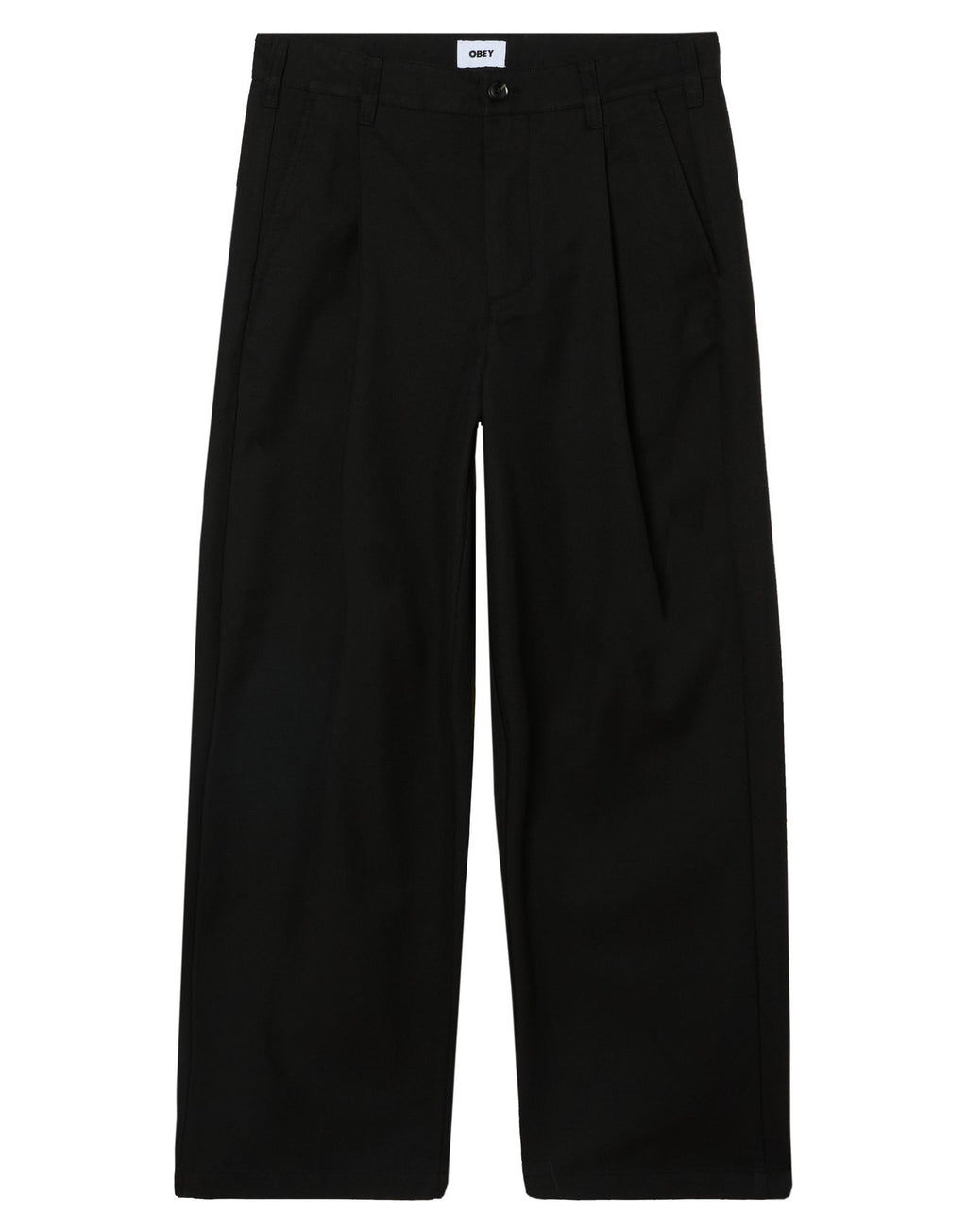OBEY Pantaloni Dean con Pinces Nero