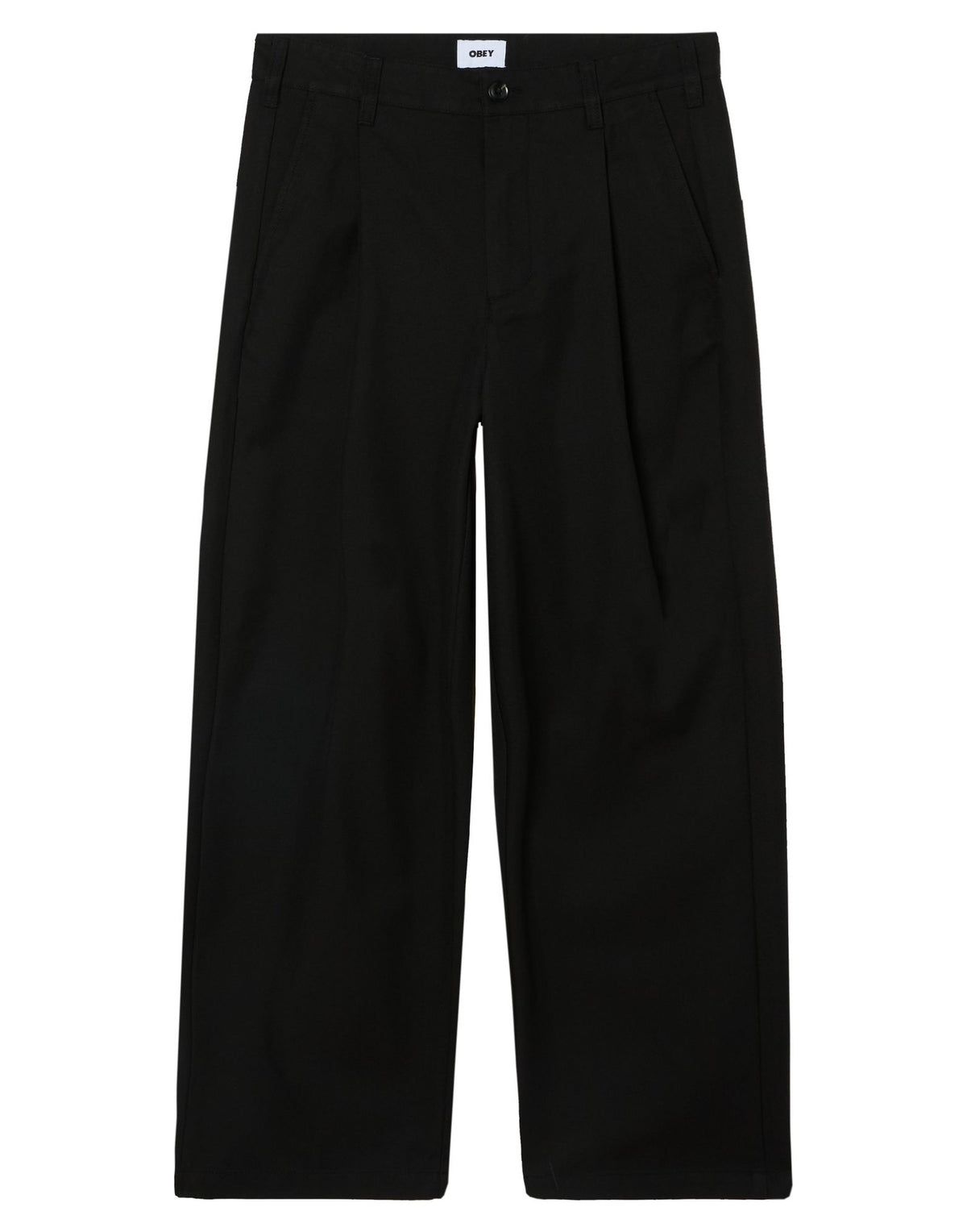 OBEY Pantaloni Dean con Pinces Nero