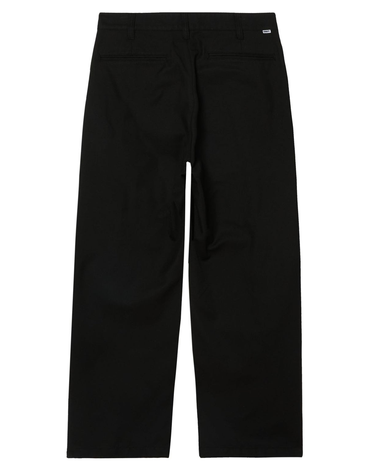 OBEY Pantaloni Dean con Pinces Nero
