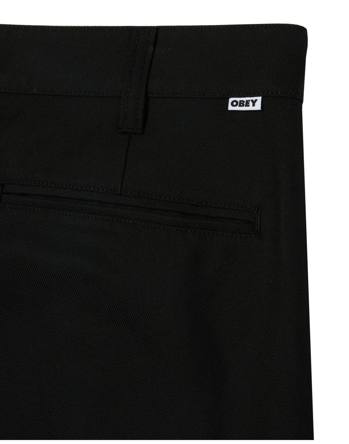 OBEY Pantaloni Dean con Pinces Nero