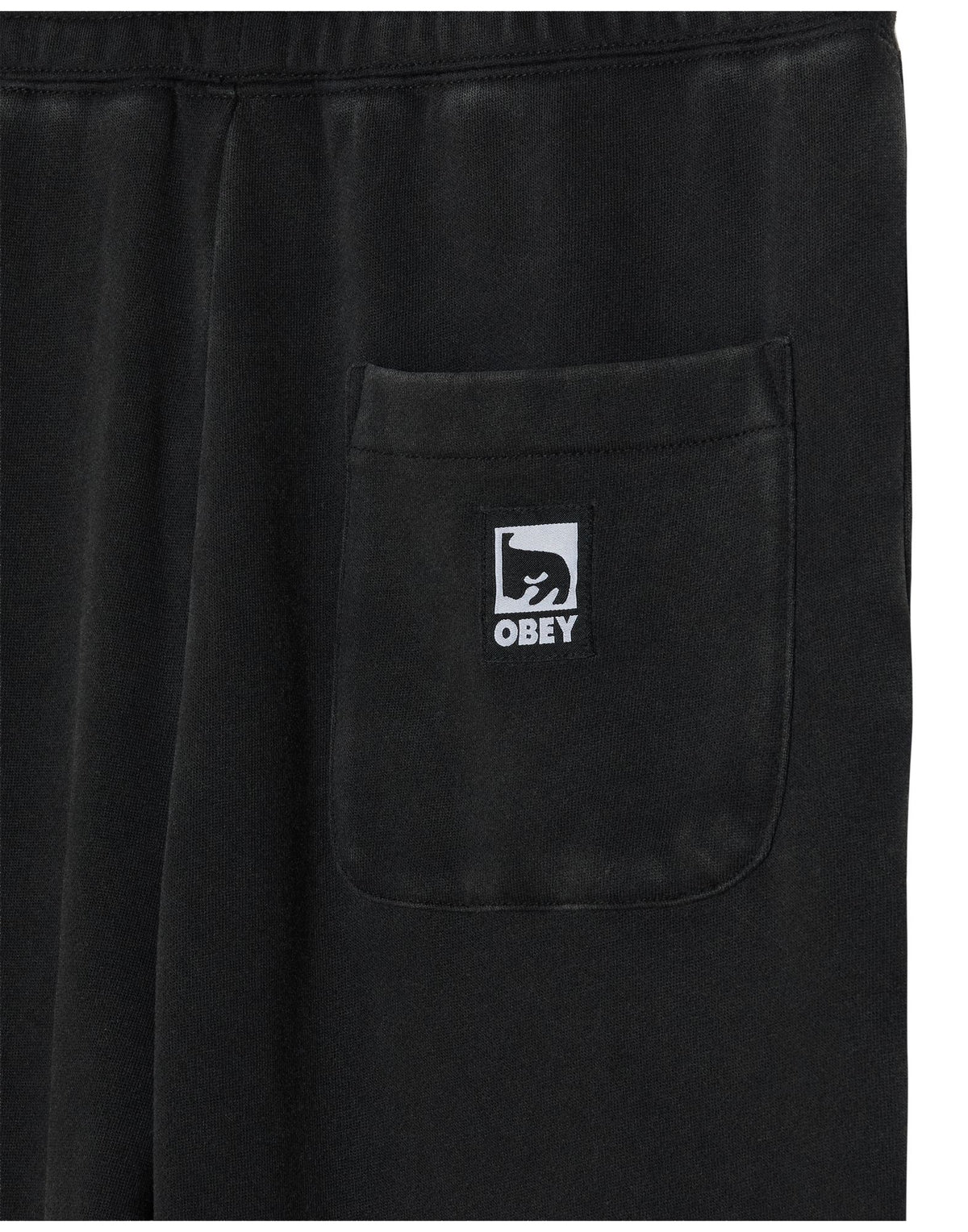 OBEY Pantaloni Post in Felpa Dusty Black Limo