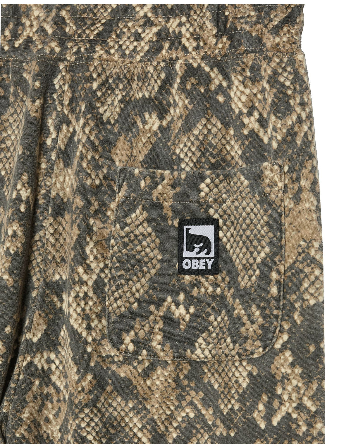 OBEY Pantaloni Post in Felpa Dusty Vintage Rattle Snak