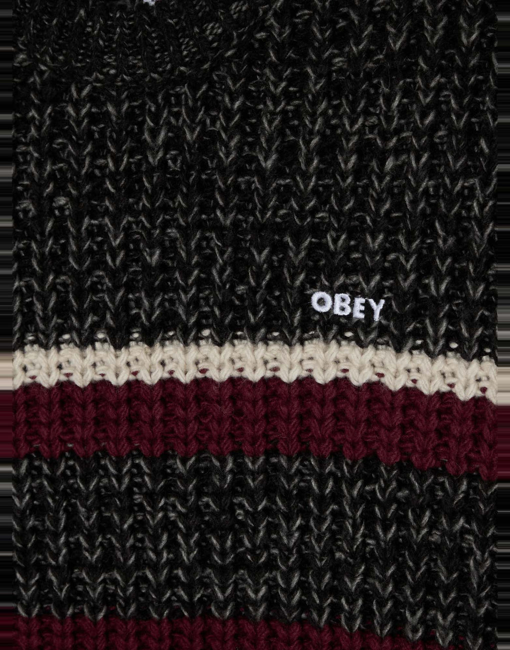 OBEY Maglione Alden a Righe Grey Multi
