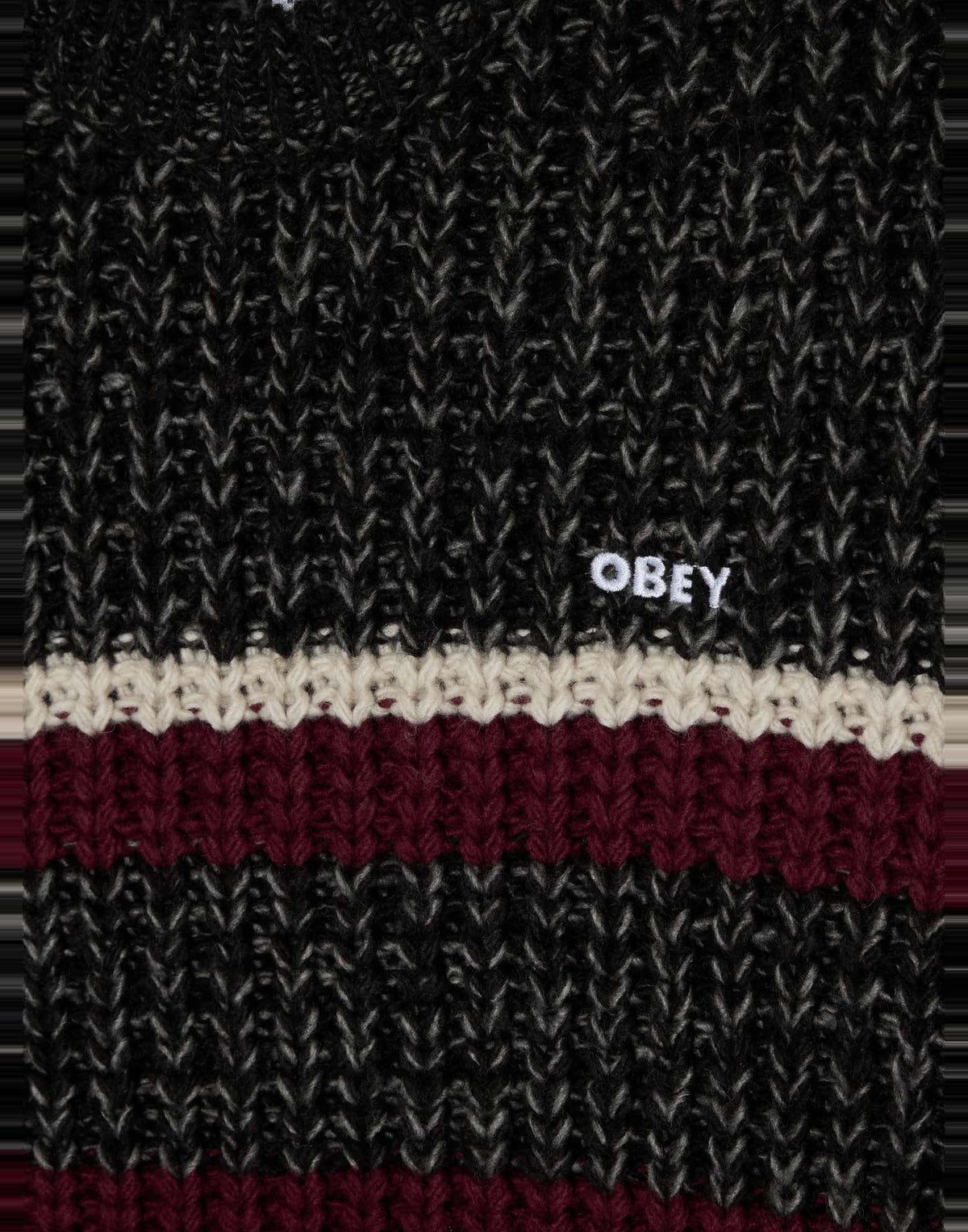 OBEY Maglione Alden a Righe Grey Multi