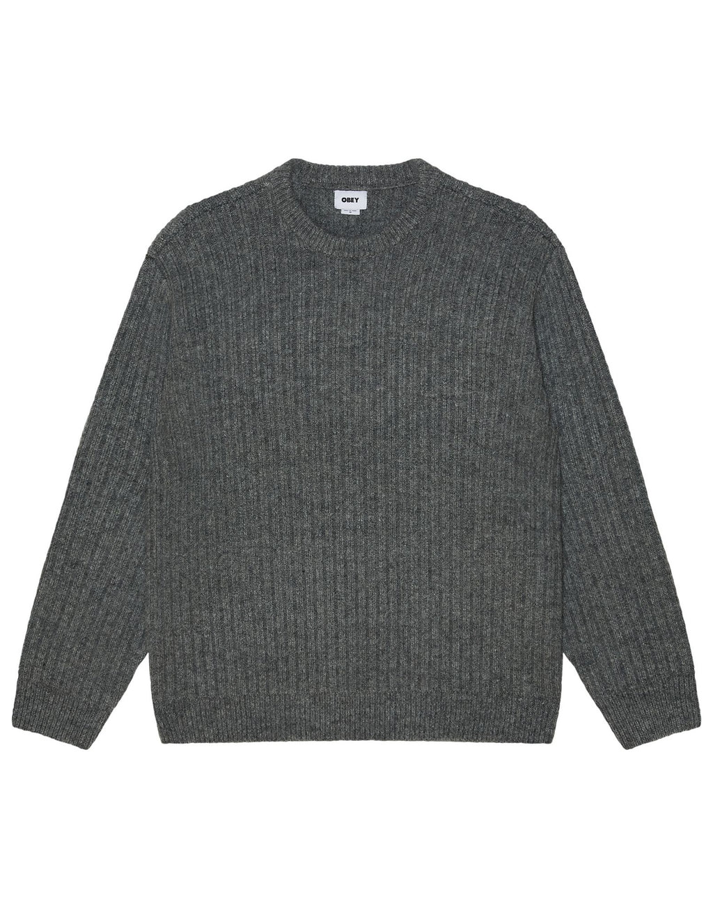 OBEY Maglione Drex Girocollo Heather Charcoal