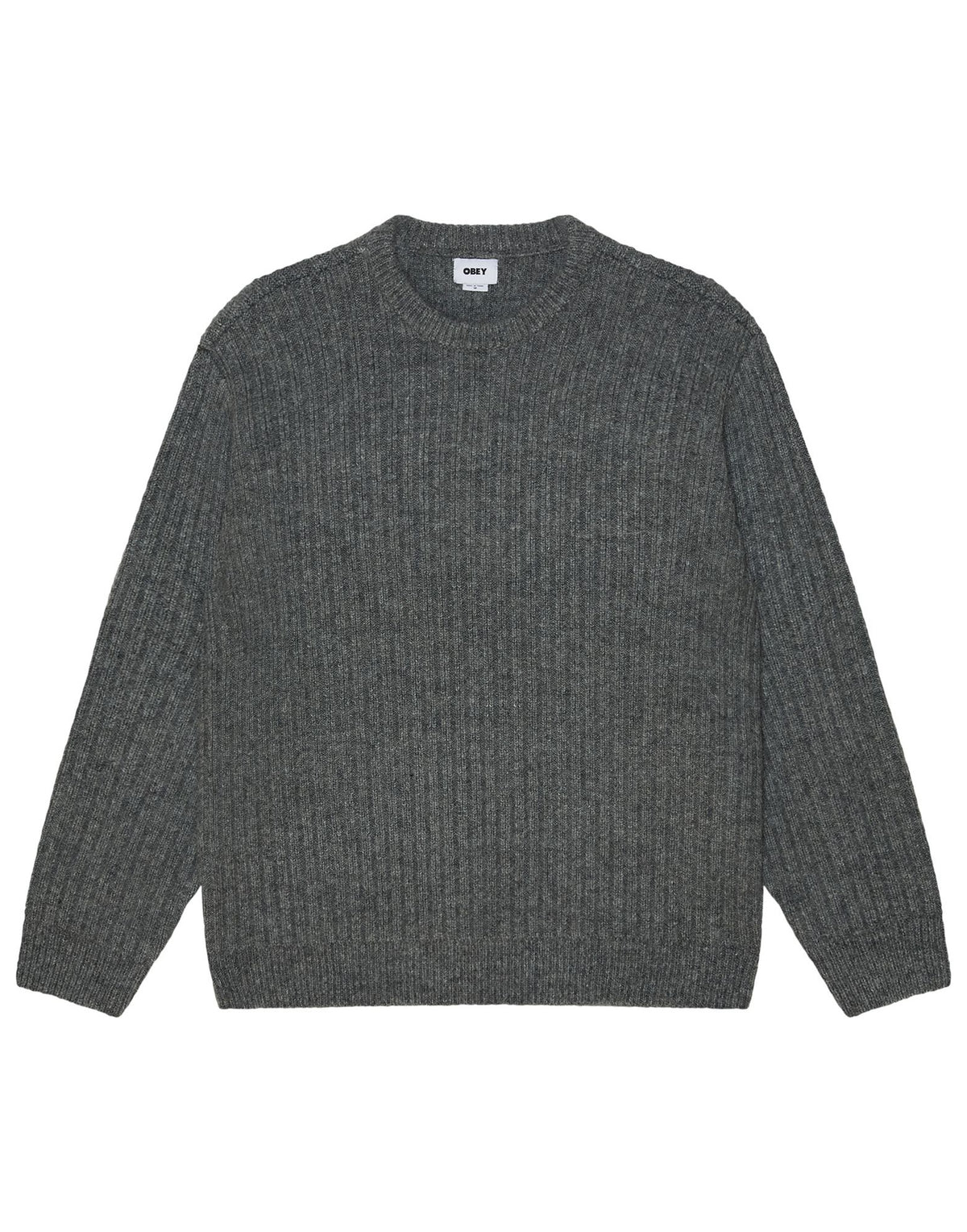 OBEY Maglione Drex Girocollo Heather Charcoal