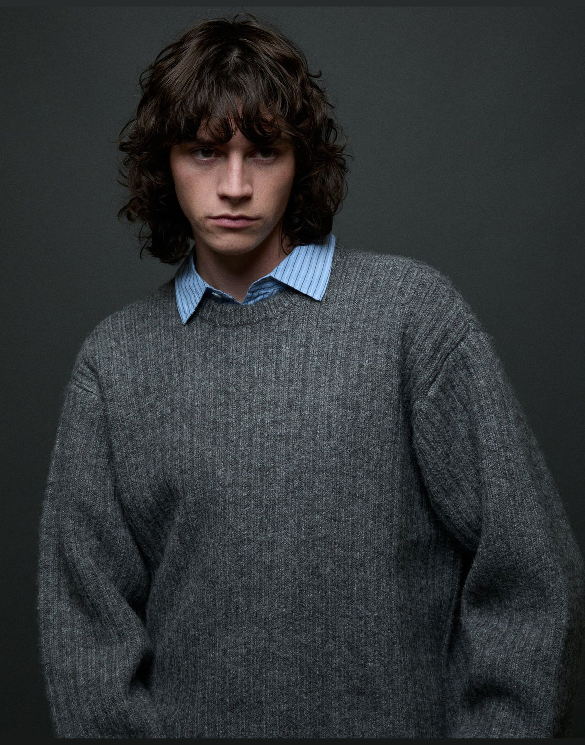 OBEY Maglione Drex Girocollo Heather Charcoal