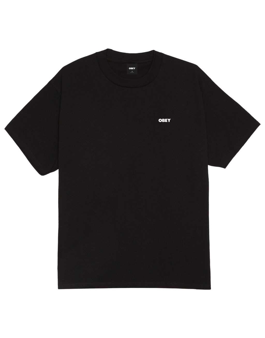 OBEY T-shirt Pastures con Stampa Nero