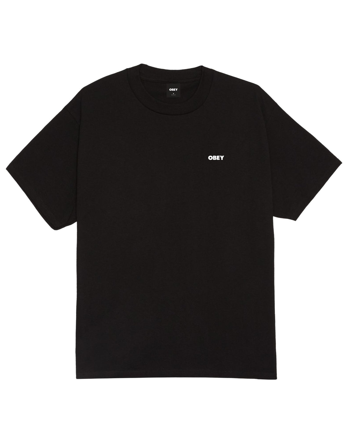 OBEY T-shirt Pastures con Stampa Nero