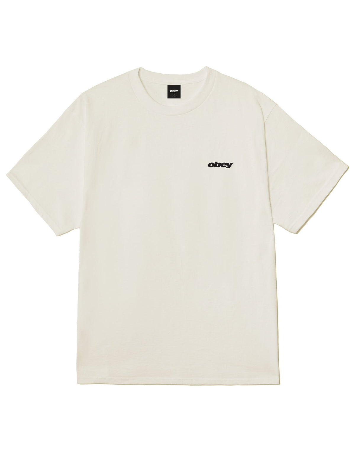 OBEY T-shirt Stronger Together con Stampa Vintage White