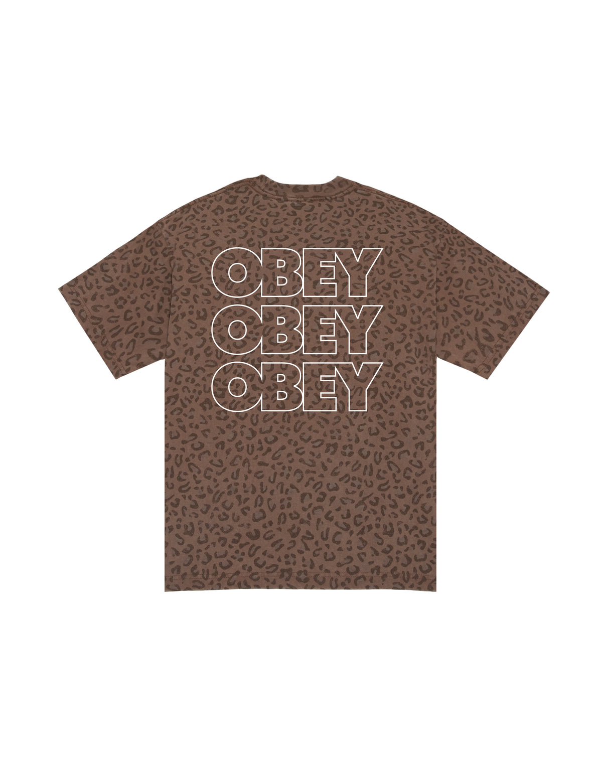 OBEY T-shirt Treble con Stampa Leopard Camo