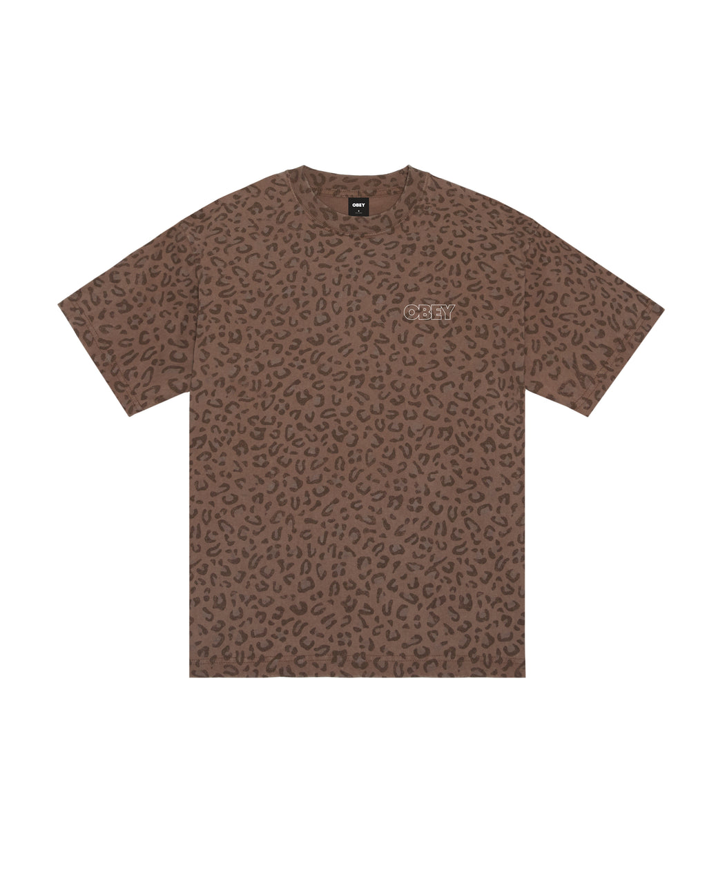 OBEY T-shirt Treble con Stampa Leopard Camo