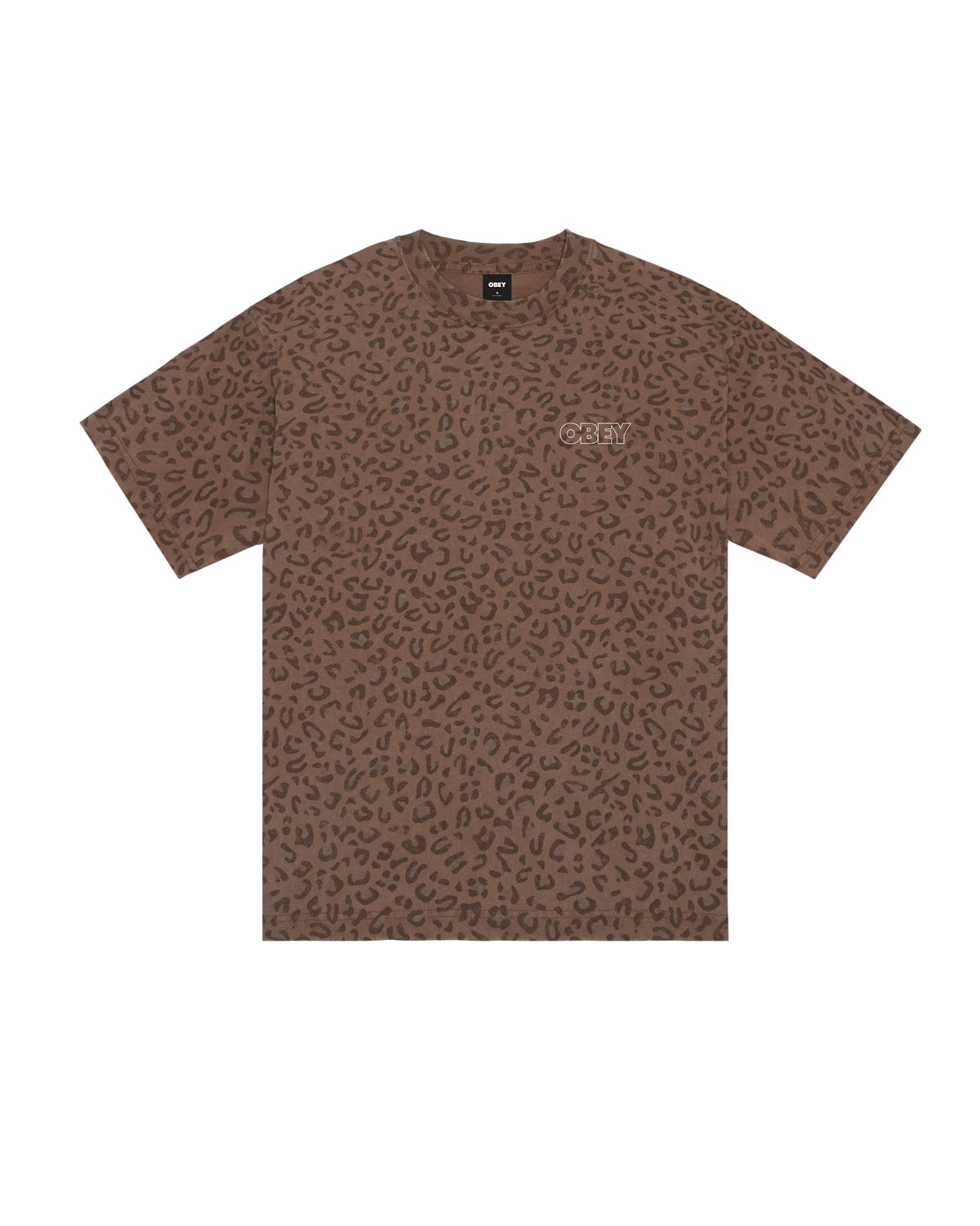 OBEY T-shirt Treble con Stampa Leopard Camo