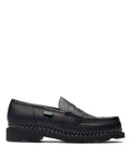 PARABOOT Mocassini Orsay in Pelle Liscia Nera