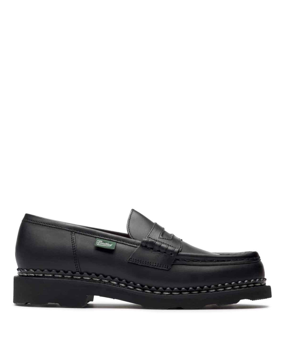 PARABOOT Mocassini Orsay in Pelle Liscia Nera