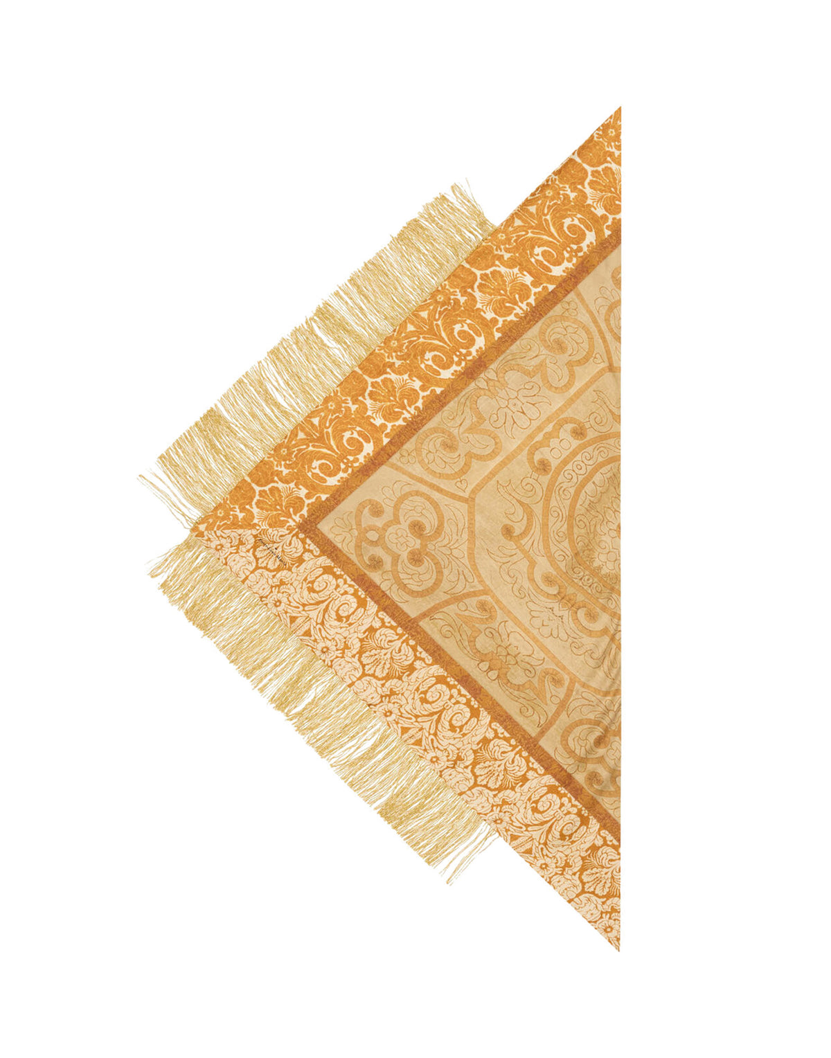 PIERRE-LOUIS MASCIA Foulard Bandana in Seta Oro
