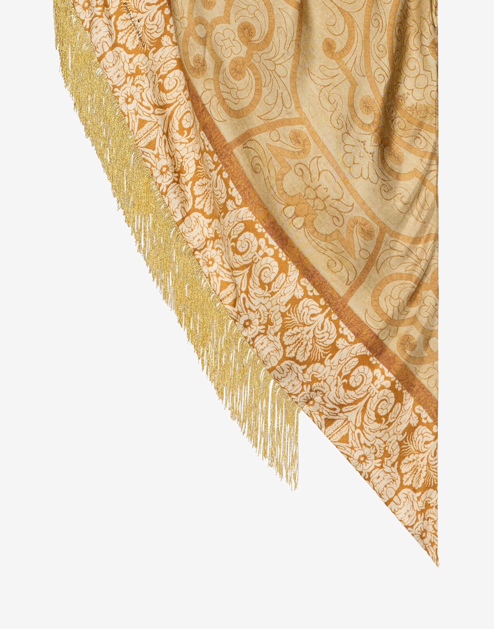 PIERRE-LOUIS MASCIA Foulard Bandana in Seta Oro