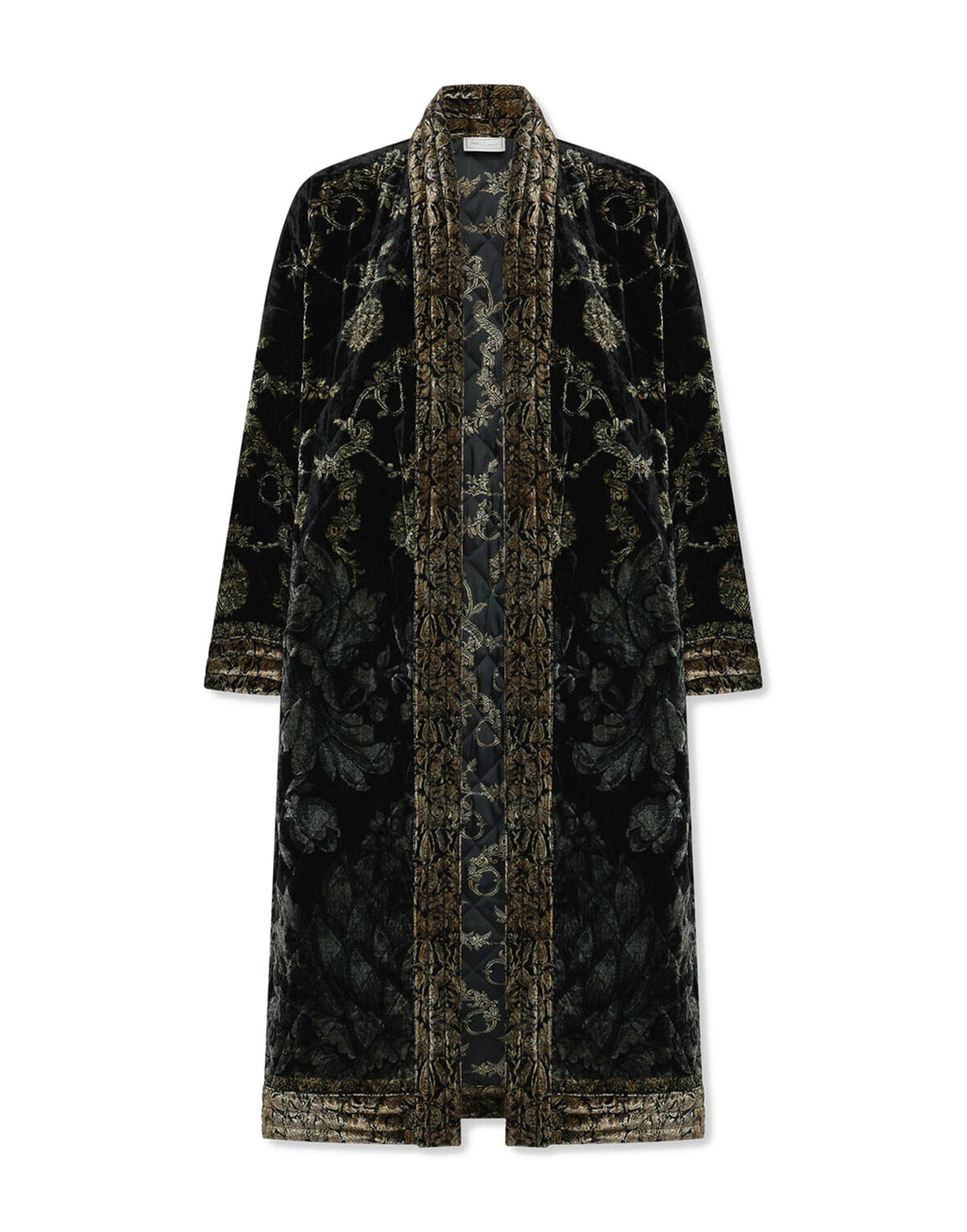 PIERRE-LOUIS MASCIA Kimono in Velluto Viscosa e Seta